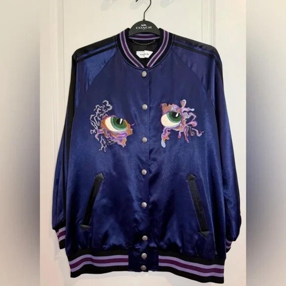 Coach Oversized Limited Edition Souvenir Varsity Jacket Style No. 72540 size 6 - Picture 3 of 7